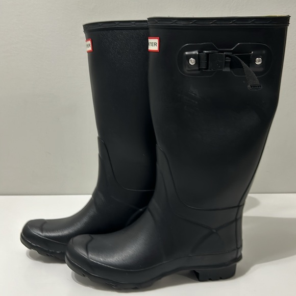 Hunter Field Huntress Rubber Women's Tall Boots Size 7M/8F EUC - Picture 3 of 9